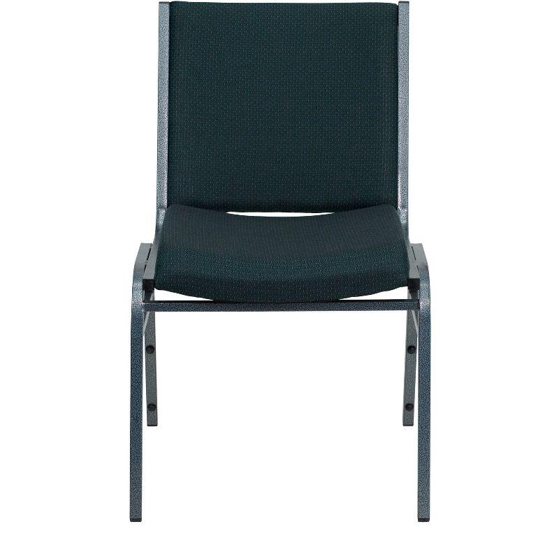 Flash Furniture HERCULES Series Heavy Duty Green Patterned Fabric Stack Chair