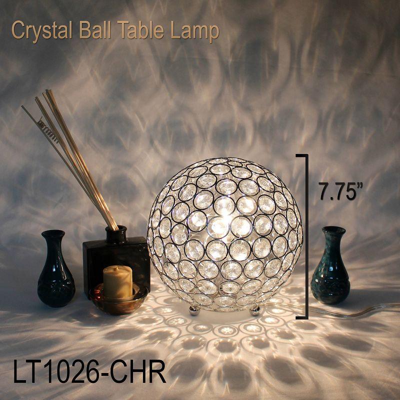 Crystal Ball Sequin Table Lamp - Elegant Design