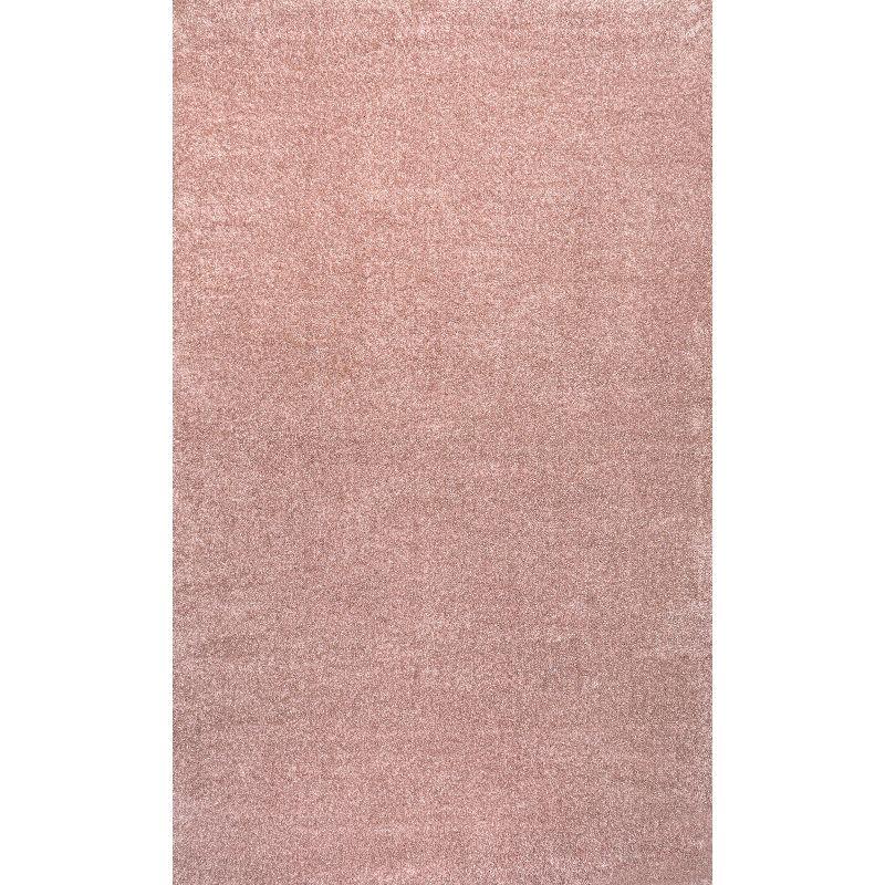8'x10' Haze Solid Low-Pile, Pink - JONATHAN Y