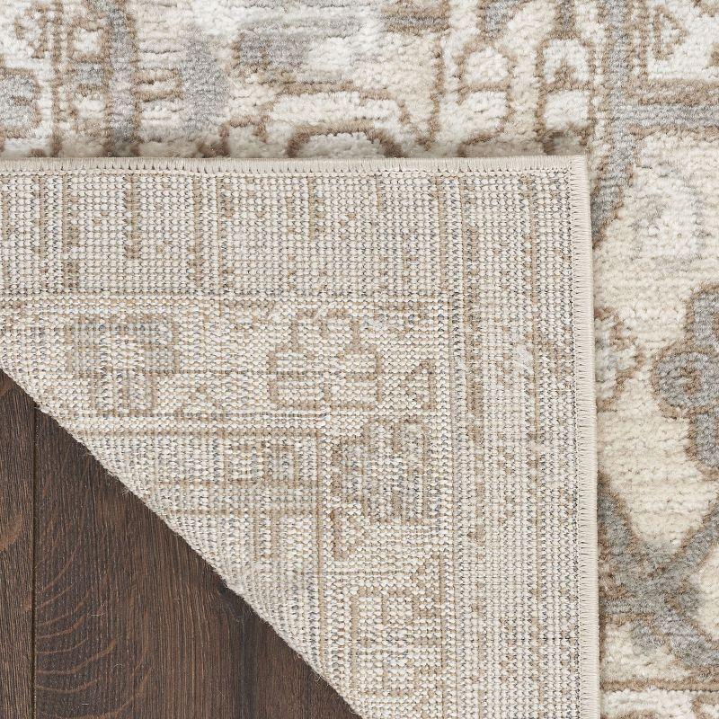 Nourison Concerto Center Medallion Indoor Rug Beige 7'10"x9'10"