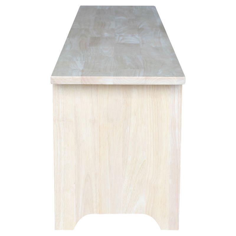 60" Brookstone Bench - International Concepts: Solid Wood, Unfinished, Parawood, Seats 2