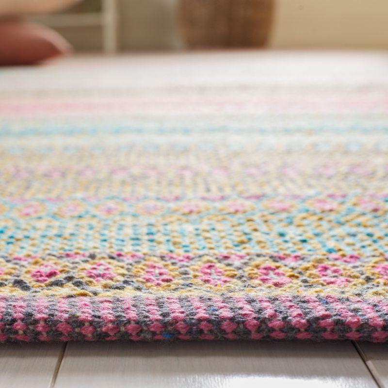 Montauk MTK851 Hand Woven Area Rug - Blue/Pink - 5'x8' - Safavieh.
