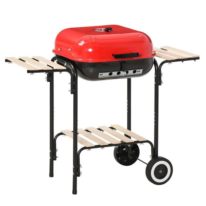 Outsunny 19.25'' W Portable Charcoal Grill