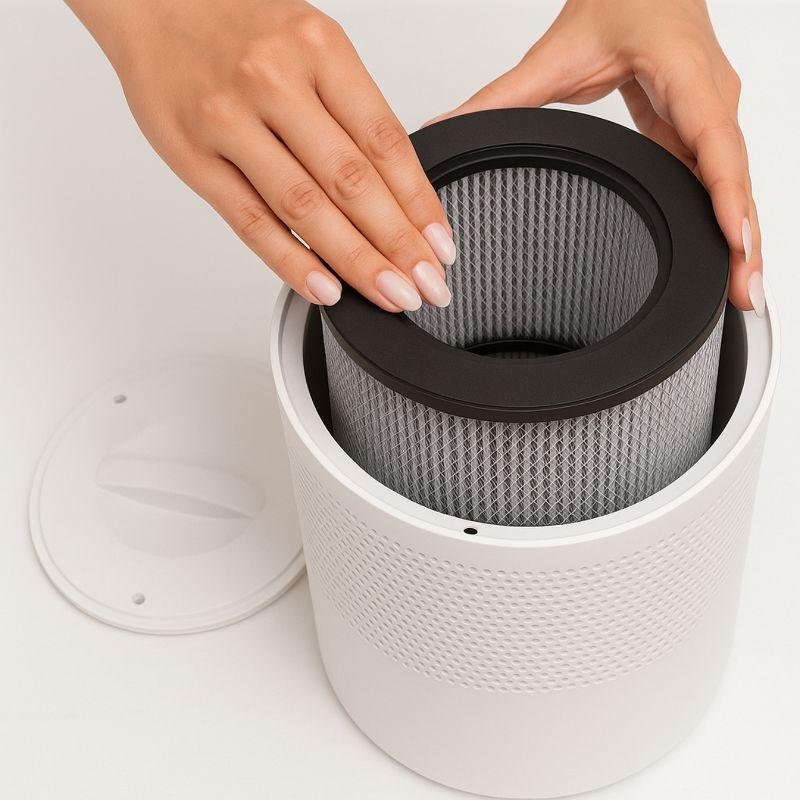 Nispira 3-in-1 True HEPA Activated Carbon Filter Replacement For Bissell MYair Personal Air Purifier 2780A 2780 27809, 2 Packs