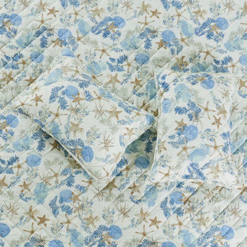 Patina Vie Maison Coastal Inspired Reversible Quilt Set with Shams
