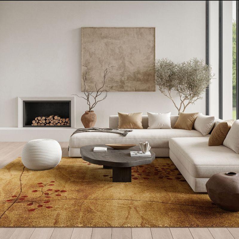 Nourison Somerset Latte Area Rug ST74 6'7" x 9'7"