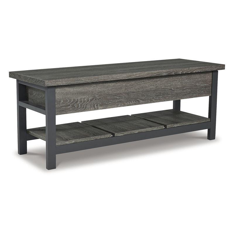 Signature Design by Ashley Casual Rhyson Storage Bench, Brown