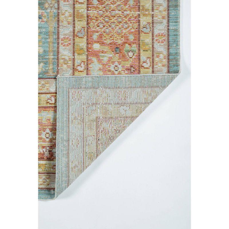 2'7"x8' Isabella Matilda Runner Rug Blue - Momeni: Bohemian Chevron Pattern, Medium Pile, Indoor Area Rug