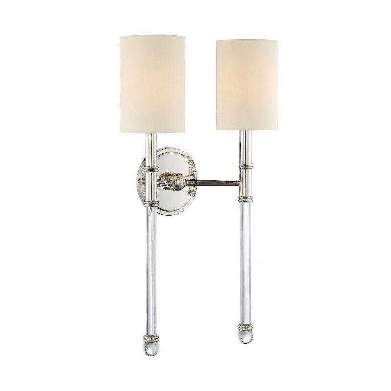 Savoy House Fremont 2 - Light Wall Light in  Polished Nickel