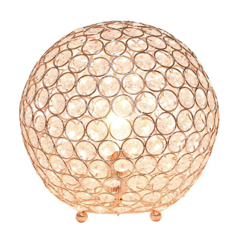 10" Elipse Crystal Ball Sequin Table Lamp - Elegant Designs