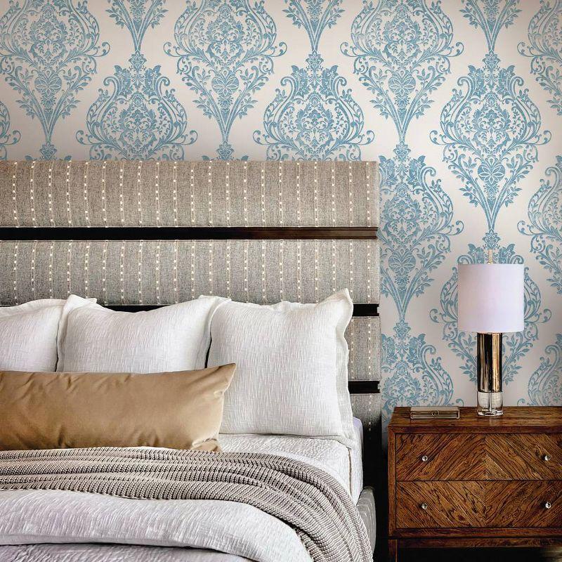 Tempaper Estate Damask Non Pasted Wallpaper