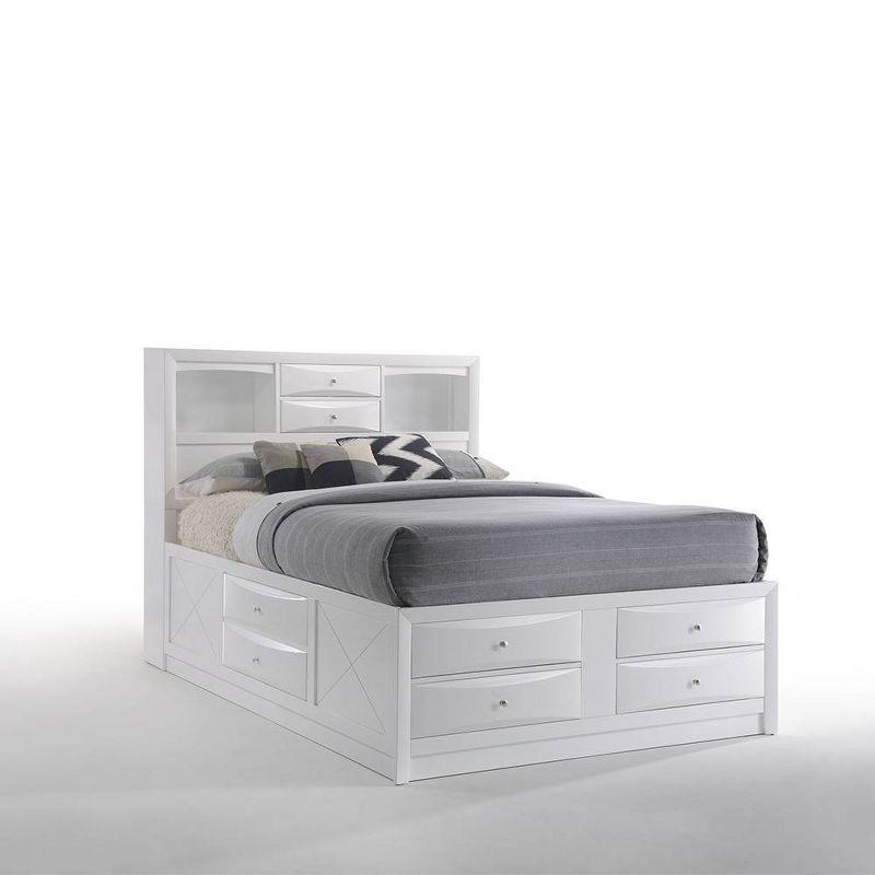 Acme Furniture 86" Full Ireland Bed White