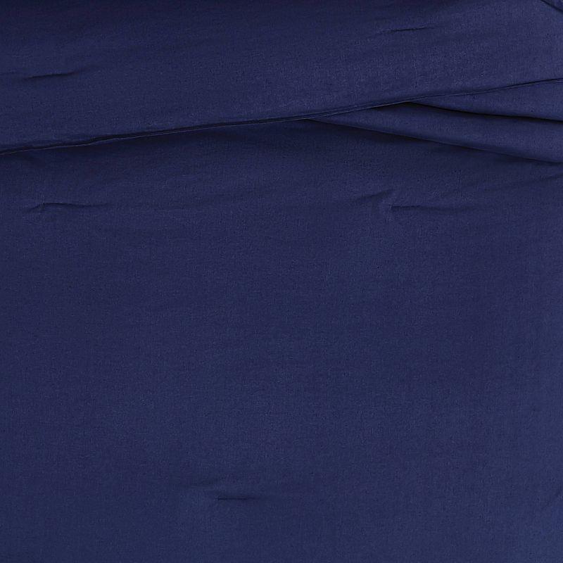 Brooklyn Loom 3pc King Flax Linen Comforter Set Navy Blue