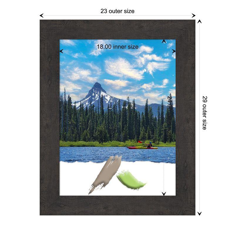 Amanti Art Rustic Plank Espresso Picture Frame