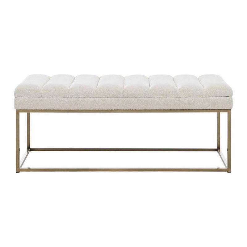 Everly Quinn Georgenia Polyester Upholstered Bench