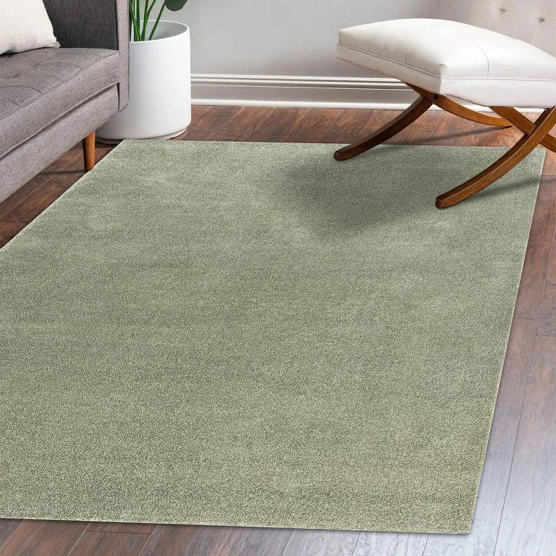 Haze Solid Low-Pile Indoor Area Rug - JONATHAN Y