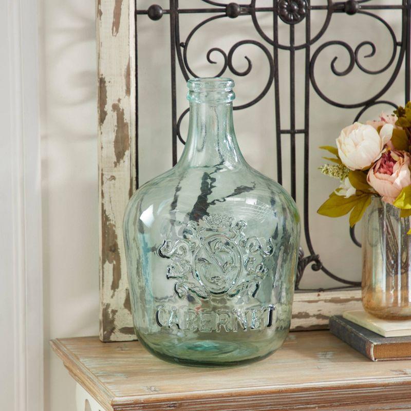 Contemporary Glass Jug Vase (17") - Olivia & May