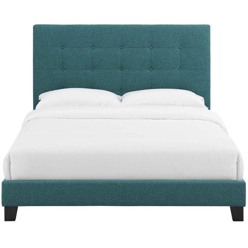 Modway Melanie Tufted Button Upholstered Fabric Platform Bed
