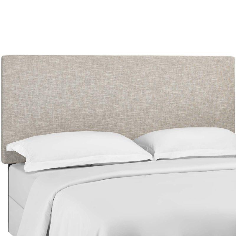 Elegant Beige Linen Upholstered King/Cal King Headboard