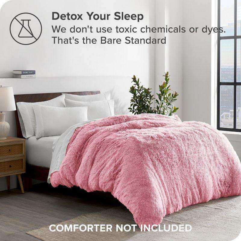 Bare Home Shaggy Fleece Plush Duvet Cover