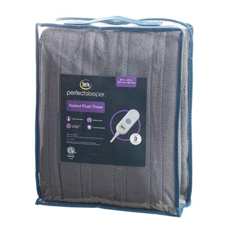 Serta Serta Fleece to Sherpa Heated Throw