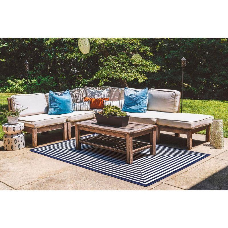 Sabrina Soto Outdoor Prescott Geometric Woven Area Rug