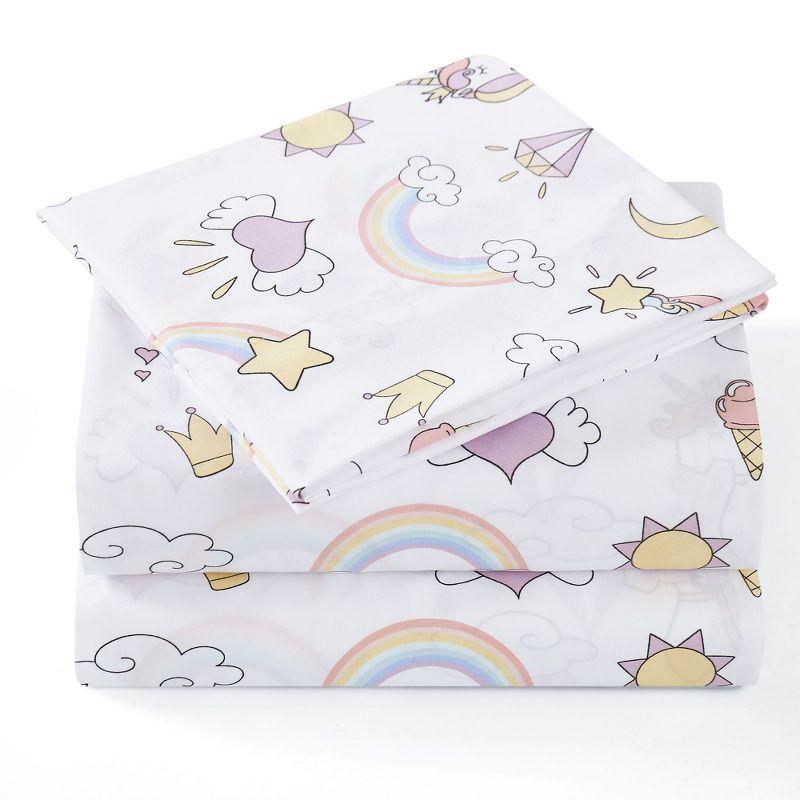 Magical Unicorns Microfiber Kids' Sheet Set By Sweet Home Collection®