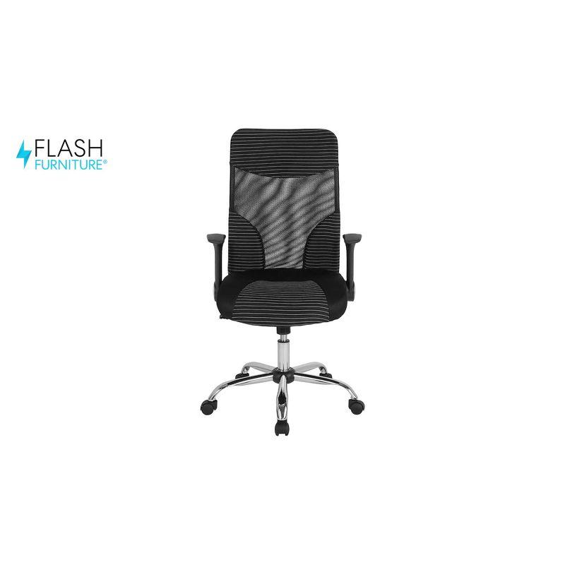 Jefferson High Back Ergonomic Office Chair with and White Contemporary Mesh Design