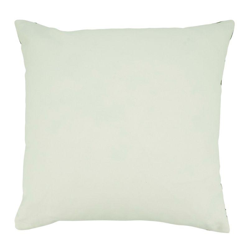 22" Square Down-Filled Embroidered Throw Pillow