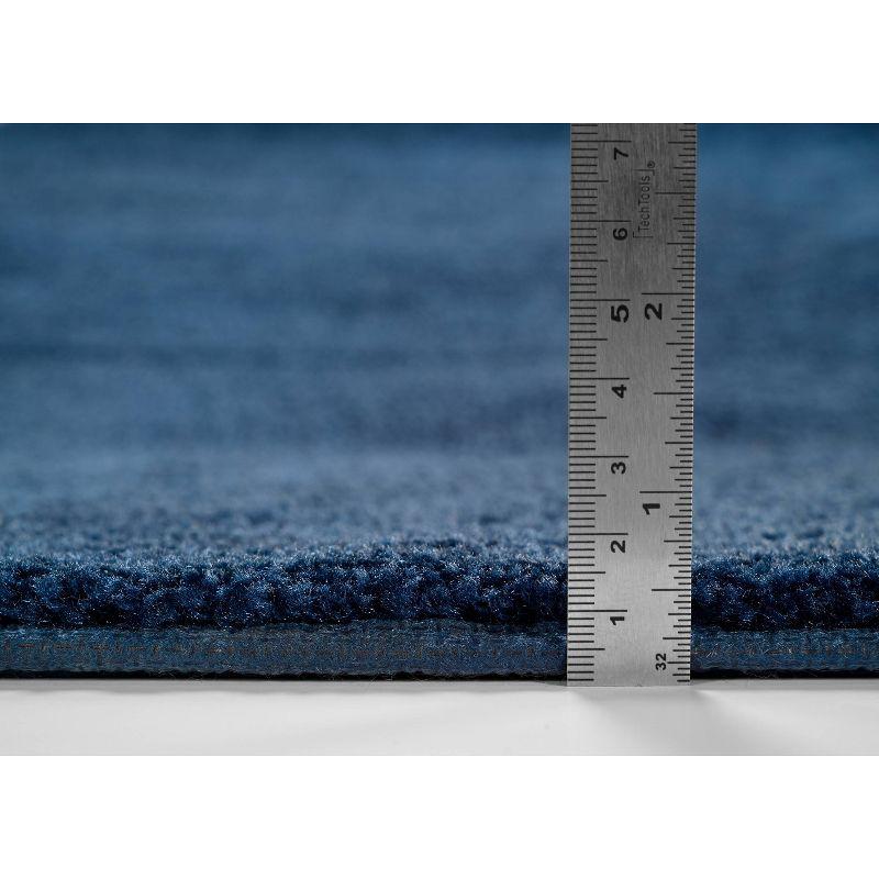 2pc Traditional Nylon Washable Bathroom Rug Set Navy - Garland Rug: Machine Made, Latex Backing, Tufted Bath Mats Set