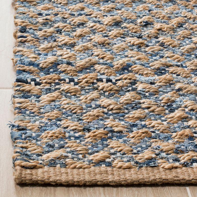 Cape Cod CAP305 Hand Woven Runner Rug - Blue/Natural - 2'3"x10' - Safavieh.