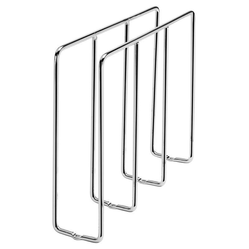 Chrome U-Shaped Bakeware Divider Cabinet Organizer