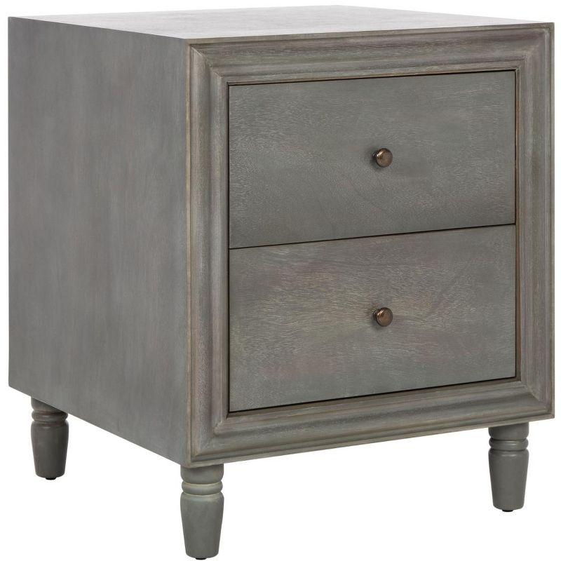 Blaise Nightstand With Storage - AMH6605 - Ash Grey - Safavieh Couture