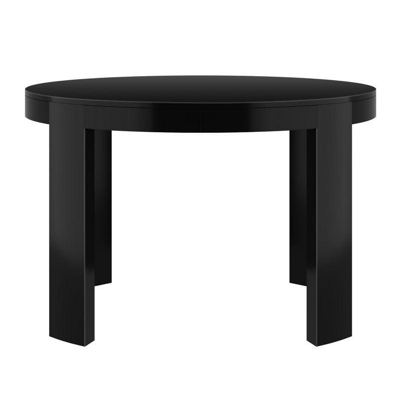 Plank+ Beam Modern Rounded Round Dining Table