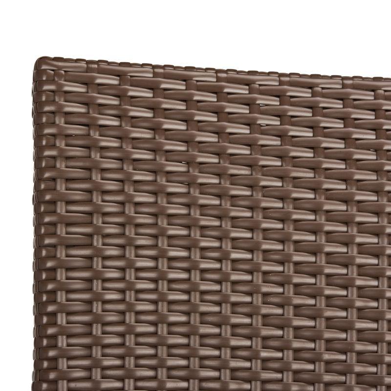 Kelda Stackable Arm Chair Indoor/Outdoor (Set Of 2) - PAT4004 - Brown - Safavieh