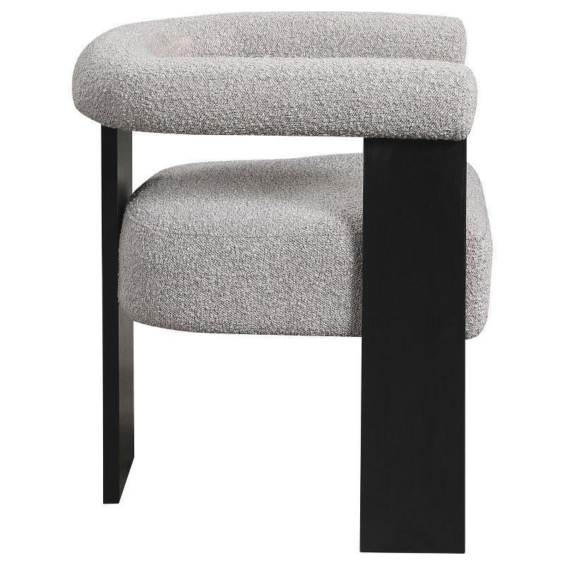 Coaster Home Furnishings Ramona Boucle Upholstered Accent Side Chair Taupe and Black