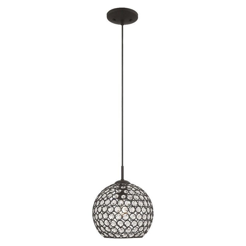 Livex Lighting Cassandra 1 - Light Pendant in  Black