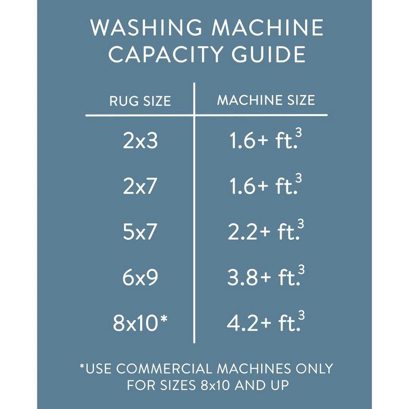 Town & Country Basics Layne Everwash Non-Slip Backing Area Rug Silver/Gray