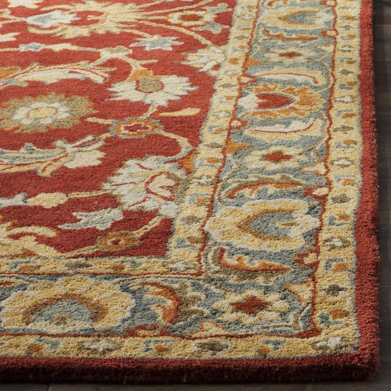 Heritage HG403 Handmade Area Rug - 5'x8' - Red/Blue - Safavieh