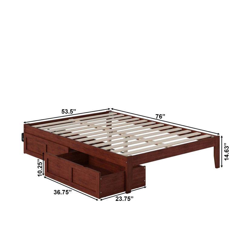 Colorado Bed with USB Turbo Charger and 2 Drawers - AFI