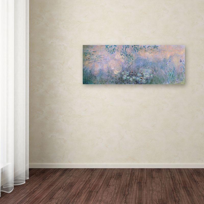 Claude Monet 'Water Lilies 1914-22' Canvas Art-16x47