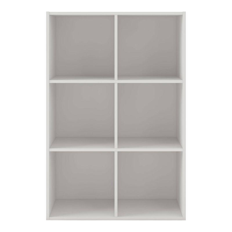 24/7 Shop At Home 35" Silkpath Modern 6 Cube Stackable and Modular Bookcase