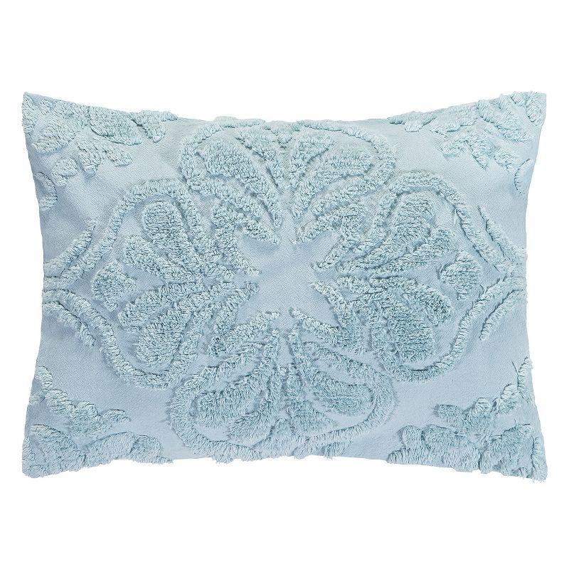 Better Trends Rylee Collection Blue Cotton Tufted Bedspread Set