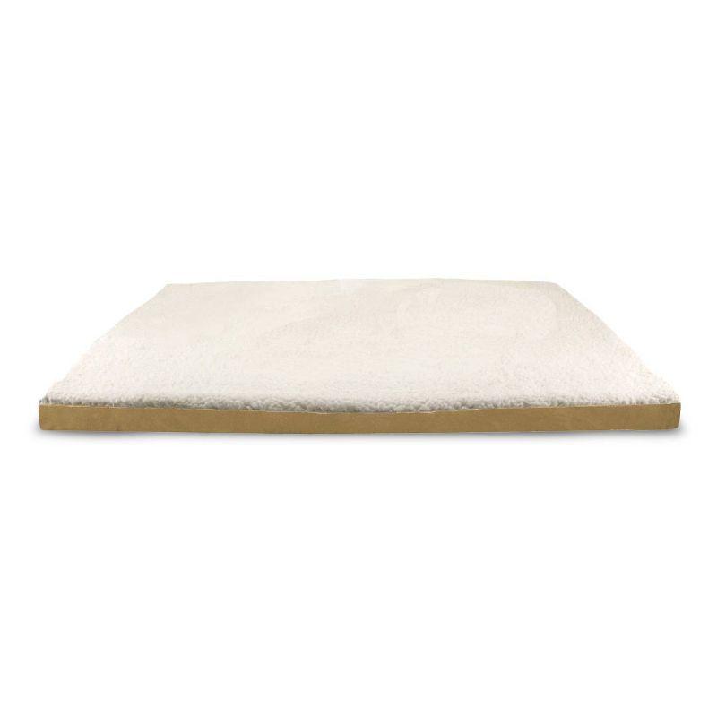 Small Camel Orthopedic Memory Foam Dog Crate Mat