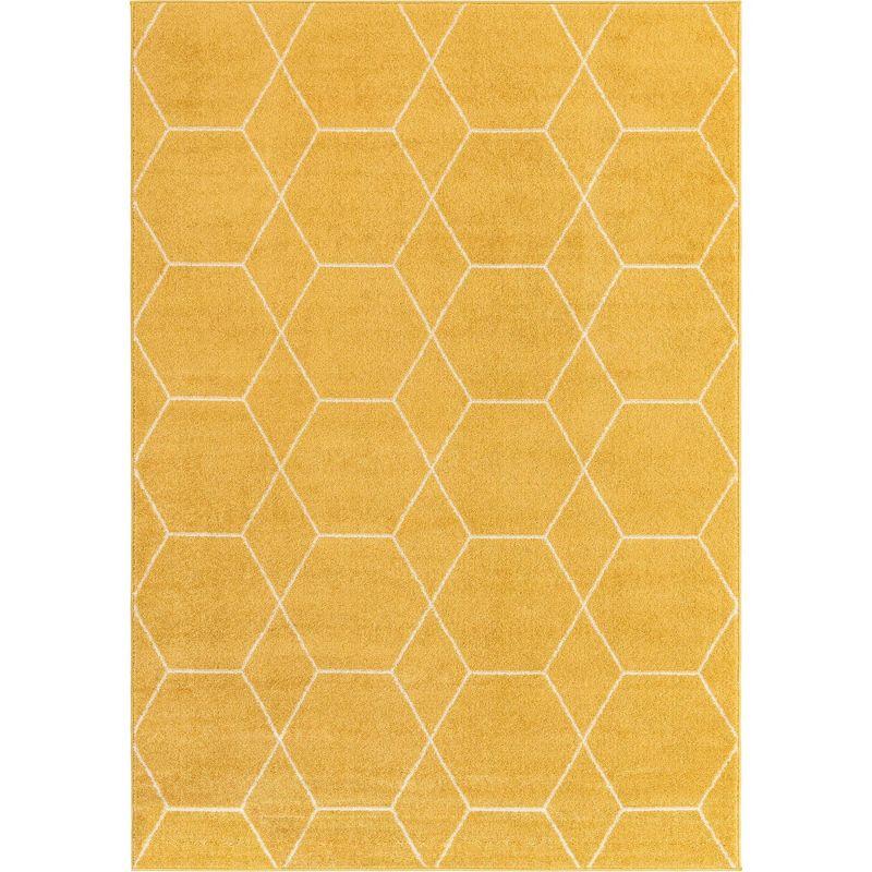 Unique Loom Trellis Frieze Geometric Trellis Indoor Woven Area Rug