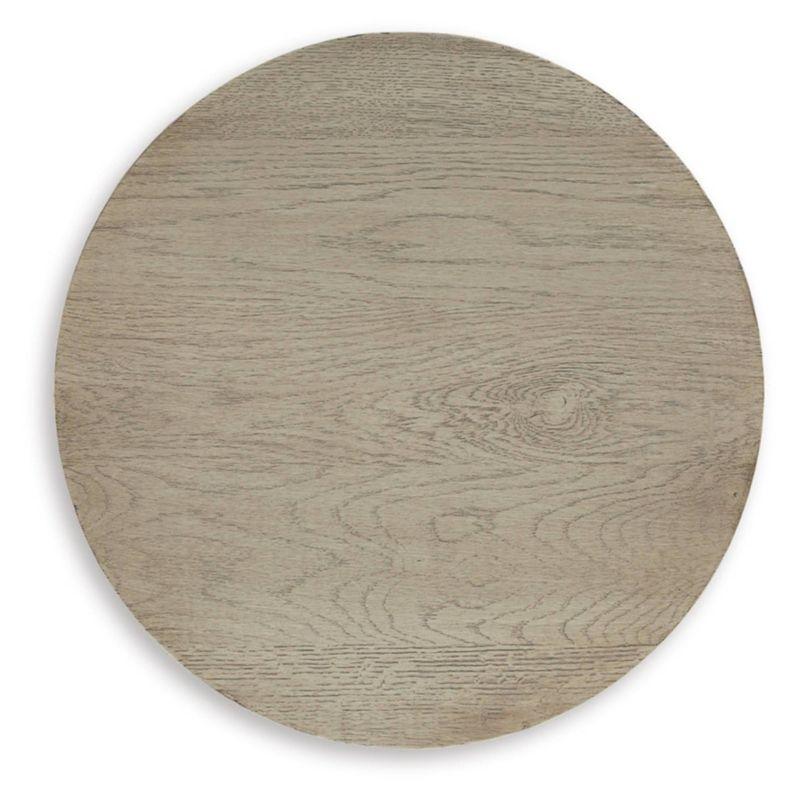 Dalenville End Table Black/Gray/Brown/Beige - Signature Design by Ashley: Contemporary Round Accent Table, Aluminum Frame