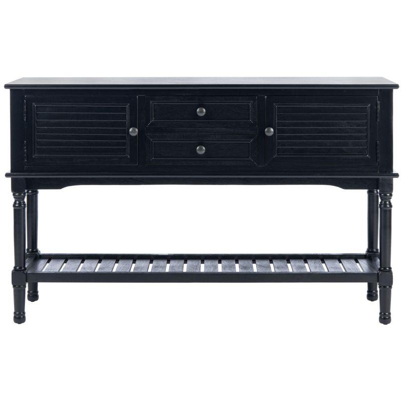 Tate 2 Drawer 2 Door Console Table - CNS5722B - Black - Safavieh