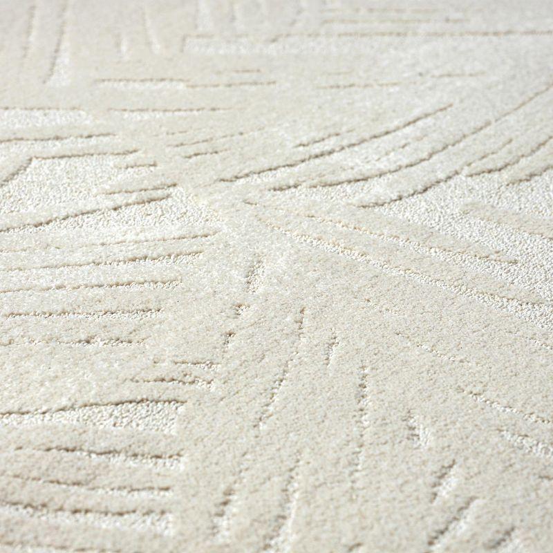 Luxe Weavers Floral Palm Leaf Cream 5x7 Area Rug