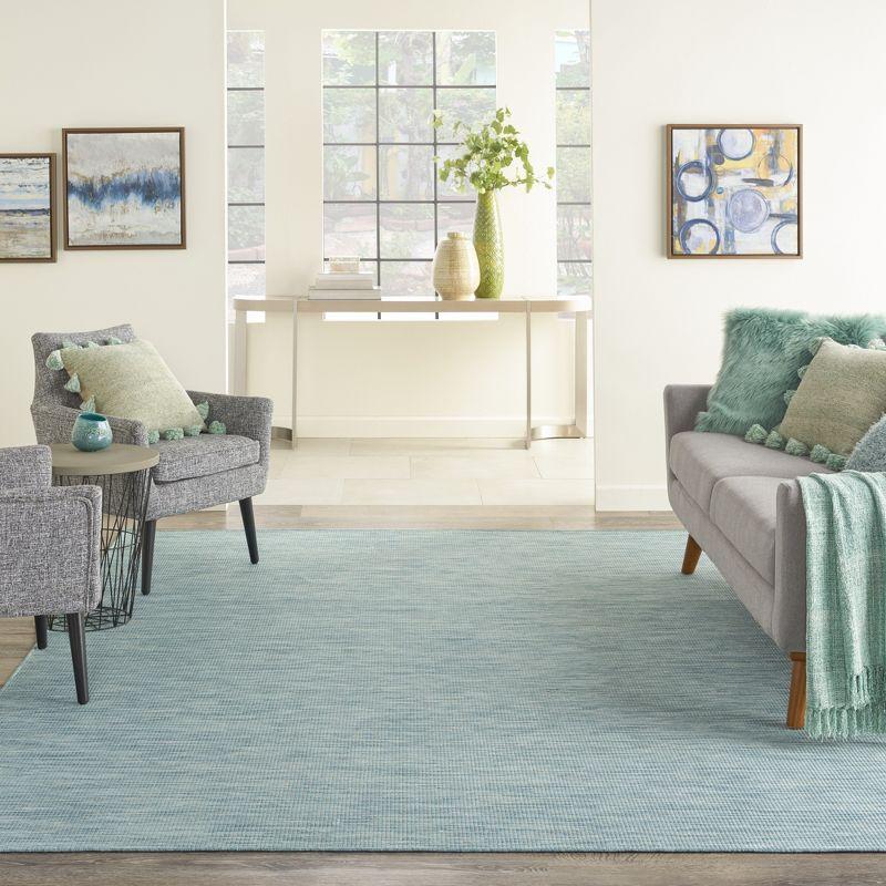 Aqua Bliss Easy-Care Synthetic 6' x 9' Flatweave Area Rug