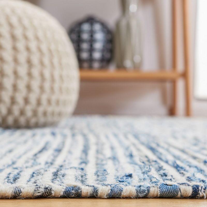 Kilim KLM310 Hand Woven Runner Rug - Blue/Ivory - 2'3"x9' - Safavieh.